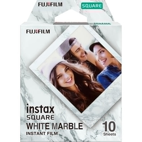 FUJIFILM INSTAX SQUARE White Marble Instant Film (10 Exposures) - Nelson Photo & Video