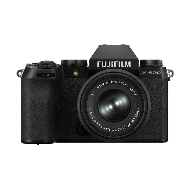 Fujifilm X-S20 Mirrorless Digital Camera with XC15-45mmF3.5-5.6 OIS PZ Lens Kit (Black) - Nelson Photo & Video