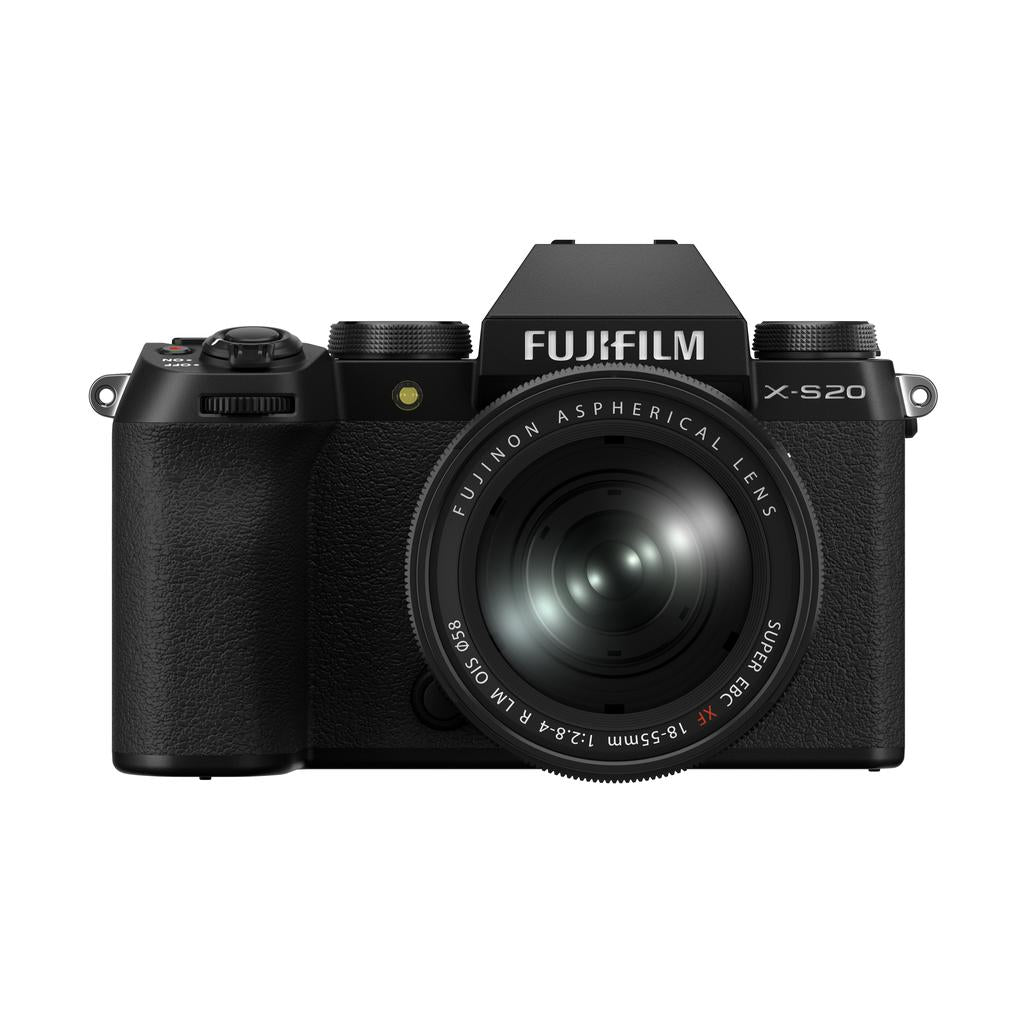 Fujifilm X-S20 Mirrorless Digital Camera with XF18-55mmF2.8-4 R LM OIS Lens Kit (Black) - Nelson Photo & Video