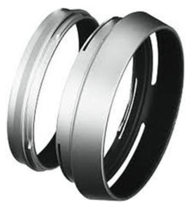 FujiFilm X100 Lens Hood and Adapter Ring (Silver) - Nelson Photo & Video