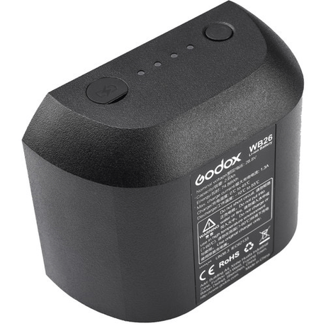 Shop Godox WB26 Rechargeable Lithium-Ion Battery Pack for AD600Pro Flash (28.8V, 2600mAh) by Godox at Nelson Photo & Video