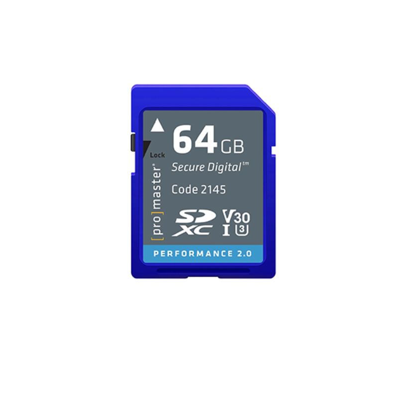Promaster SDXC 64GB Performance 2.0 UHS-I Memory Card