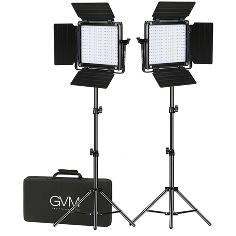 GVM 800D-RGB LED Light Panel (2-Light Kit) - Nelson Photo & Video