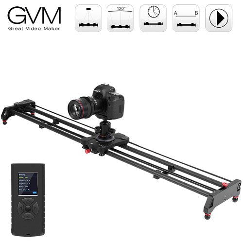 GVM GR-120QD 47” Professional Video Carbon Fiber Motorized Camera Slider - Nelson Photo & Video