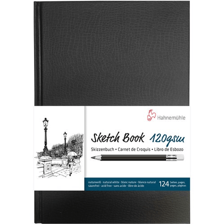 Shop Hahnemühle Sketch Booklet (Black Cover, A5, 20 Sheets) by Hahnemuhle at Nelson Photo & Video