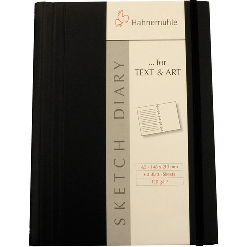 Shop Hahnemühle Sketch Diary (A5 Size, Black, 60 Sheets) by Hahnemuhle at Nelson Photo & Video