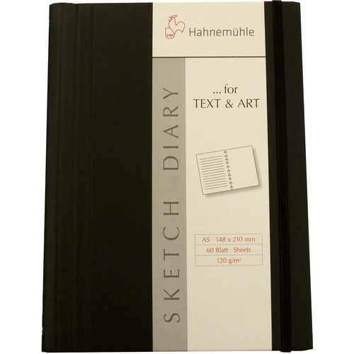 Shop Hahnemühle Sketch Diary (A6 Size, Black, 60 Sheets) by Hahnemuhle at Nelson Photo & Video