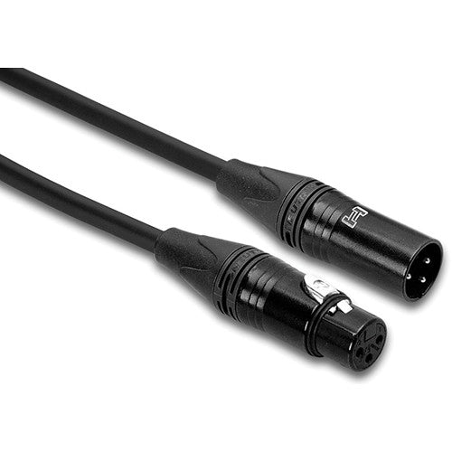 Hosa Technology 3-Pin XLR Male to 3-Pin XLR Female (20 Gauge) Ballanced Microphone Cable - 15’ - Nelson Photo & Video