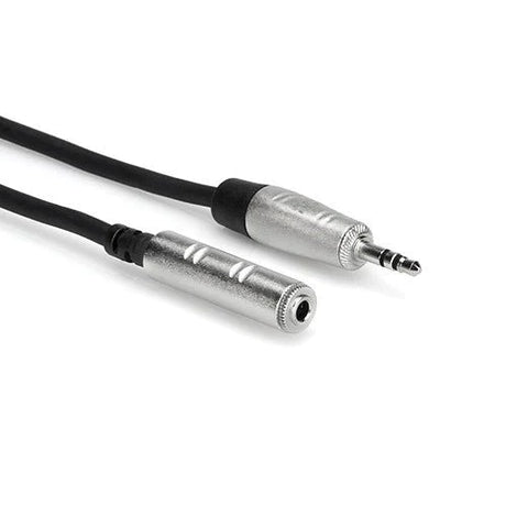 Hosa Technology REAN 3.5mm TRS Male to 3.5mm TRS Female Pro Headphone Extension Cable (10”) - Nelson Photo & Video