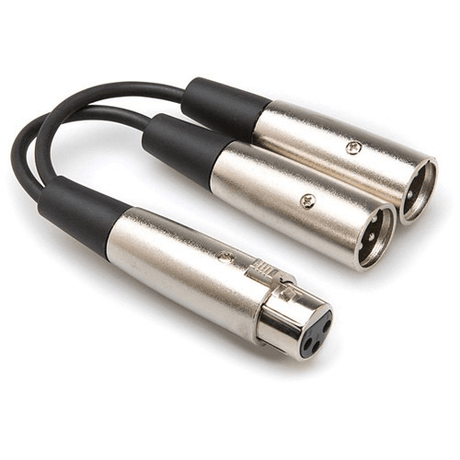 Shop Hosa Technology XLR Female to 2 XLR Male Y-Cable (6") by HOSA TECH at Nelson Photo & Video