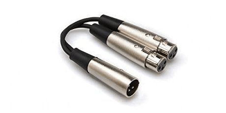 Shop Hosa Technology XLR Male to 2 XLR Female Y-Cable (6") by HOSA TECH at Nelson Photo & Video