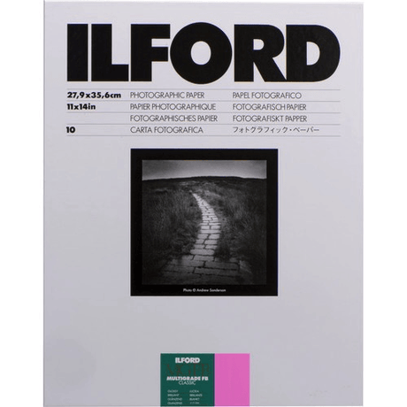 Shop Ilford Multigrade FB Classic Paper (Glossy, 11 x 14", 10 Sheets) by Ilford at Nelson Photo & Video