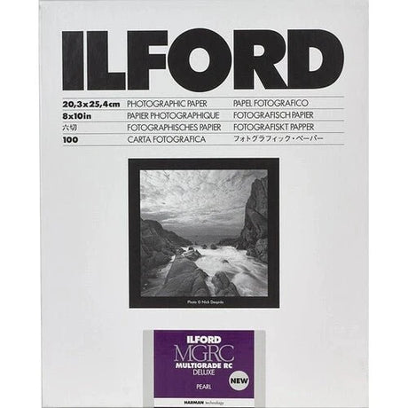 Ilford MULTIGRADE RC Deluxe Paper (Pearl, 8x10”, 100 Sheets) - Nelson Photo & Video