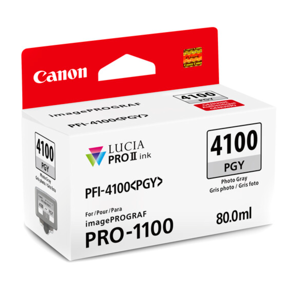 Canon PFI-4100 Photo Gray Pigment Ink Tank (80mL)