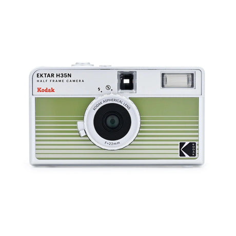 Kodak Ektar H35N 1/2 Frame Film Camera (Striped Green) - Nelson Photo & Video