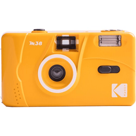 Shop Kodak M38 Yellow Film Camera with Flash by Kodak at Nelson Photo & Video