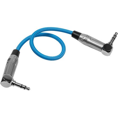 Kondor Blue 3.5mm to 3.5mm Right-Angle Timecode Audio Cable (10”) - Nelson Photo & Video