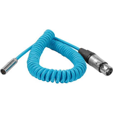 Shop Kondor Blue Coiled Mini-XLR to XLR Cable for Canon C70 & BMPCC 4K/6K (12 to 24") by KONDOR BLUE at Nelson Photo & Video
