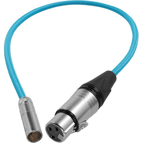 Shop Kondor Blue Mini-XLR Male to XLR Female Audio Cable for Canon C70 & BMPCC 6K/4K (Blue, 16") by KONDOR BLUE at Nelson Photo & Video
