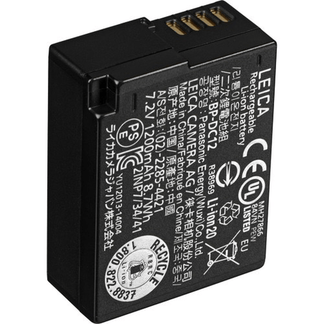Shop Leica BP-DC12 Lithium Ion Battery for Leica Q (Typ 116) by Leica at Nelson Photo & Video