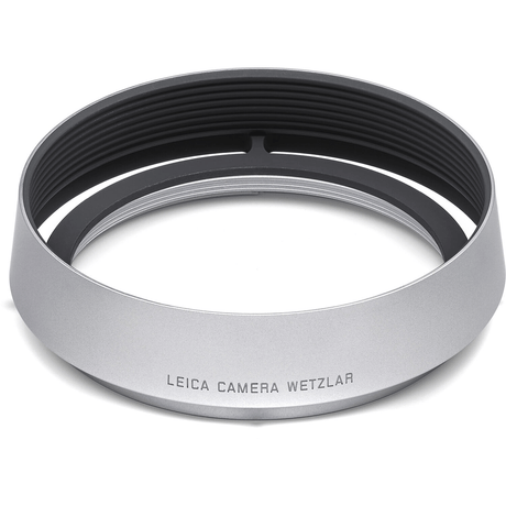 Leica Round Lens Hood Q (Aluminum, Silver) - Nelson Photo & Video