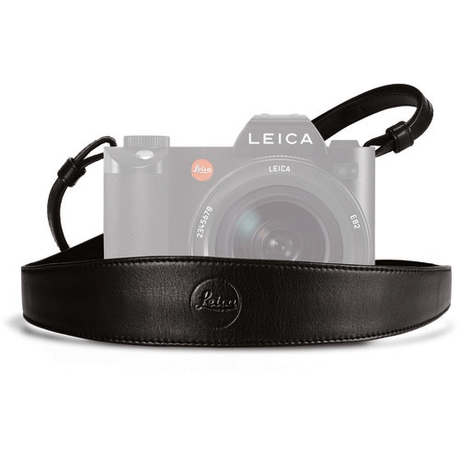 Shop Leica Wide Saddle Leather Camera Strap (Black) by Leica at Nelson Photo & Video