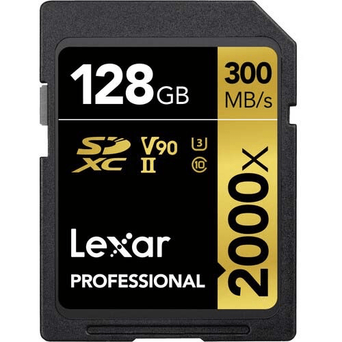 Shop Lexar Pro 128GB 2000x SDXC UHS-II Memory Card by Lexar at Nelson Photo & Video