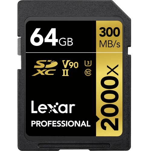 Shop Lexar Pro 64GB 2000x SDXC UHS-II Memory Card by Lexar at Nelson Photo & Video