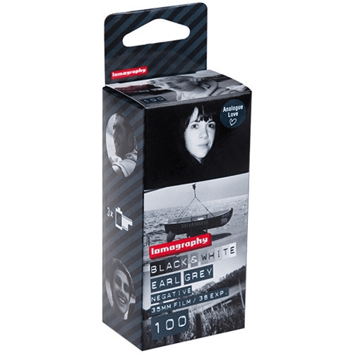 Shop Lomography Earl Grey 100 Black and White Negative Film (35mm Roll, 36 Exposures, 3 Pack) by lomography at Nelson Photo & Video
