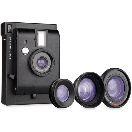 Lomography Lomo'Instant Black + 3 Lenses - Nelson Photo & Video