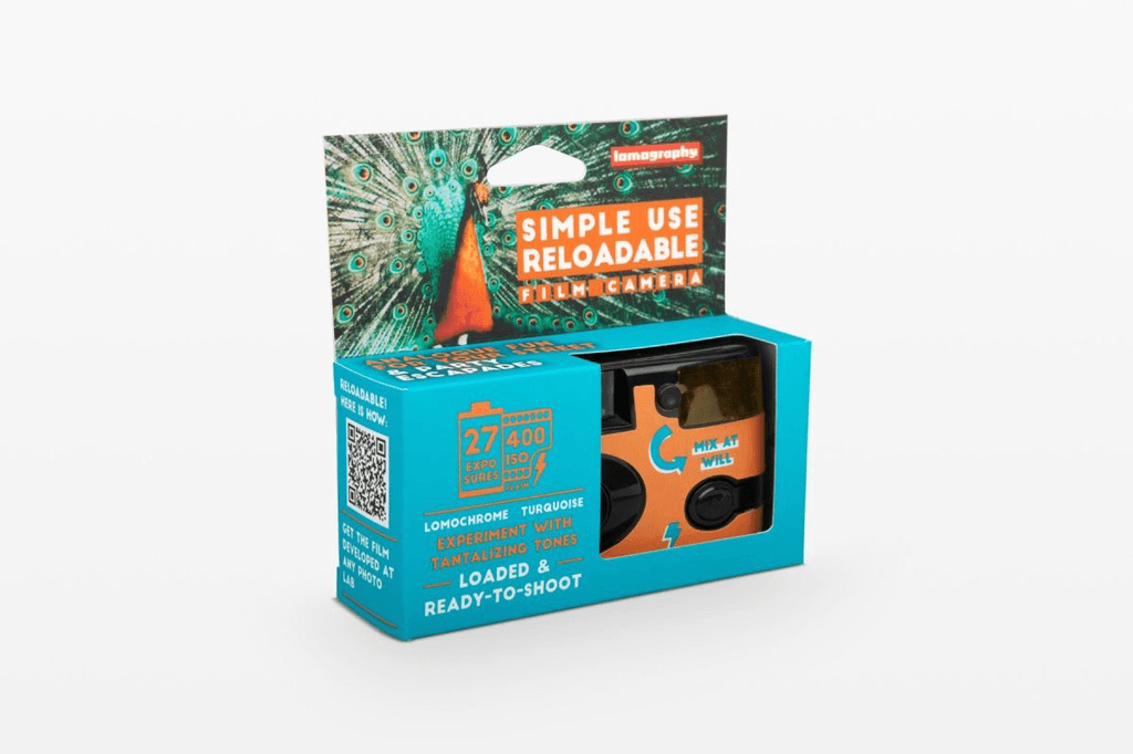 Shop Lomography Simple Use Reloadable Film Camera LomoChrome Turquoise by lomography at Nelson Photo & Video