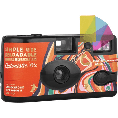 Shop Lomography Simple Use Reloadable Film Camera Optimistic Ox Edition by lomography at Nelson Photo & Video