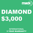 Shop MACK 3 Year Diamond Warranty - Under $3,000 (INTERNATIONAL) by Mack Worlwide Warranty at Nelson Photo & Video