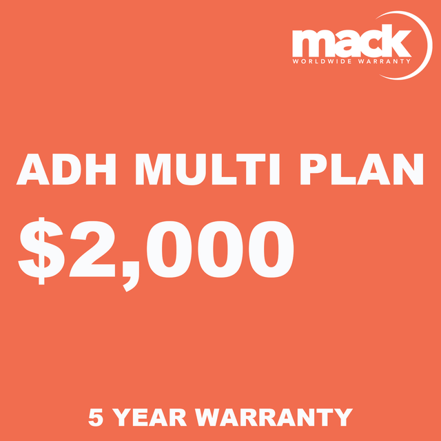 Shop MACK 5 Year ADH Multi Plan Warranty - Under $2,000 by Mack Worlwide Warranty at Nelson Photo & Video