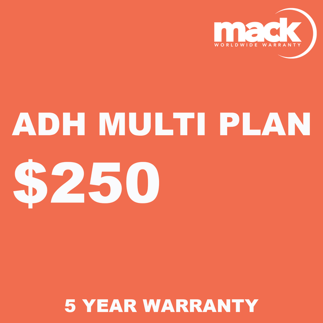 Shop MACK 5 Year ADH Multi Plan Warranty - Under $250 by Mack Worlwide Warranty at Nelson Photo & Video