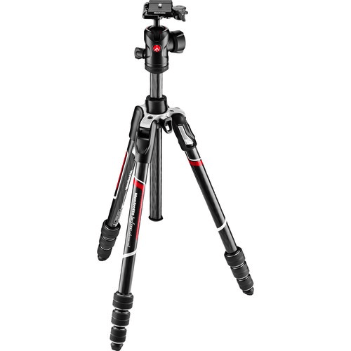 Shop Manfrotto Befree Advanced Carbon Fiber Travel Tripod with 494 Ball Head (Twist Locks, Black) by Manfrotto at Nelson Photo & Video