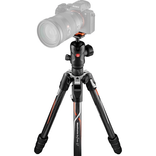 Shop Manfrotto Befree GT Travel Carbon Fiber Tripod with 496 Ball Head for Sony a Series Cameras (Black) by Manfrotto at Nelson Photo & Video