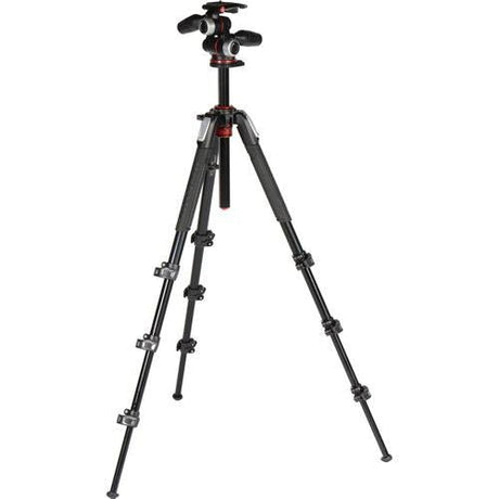 Manfrotto MK190XPRO4-3W Aluminum Tripod with 3-Way Pan/Tilt Head - Nelson Photo & Video