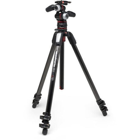 Manfrotto MT055CXPRO3 Carbon Fiber Tripod with MHXPRO-3W Head & Move Quick Release - Nelson Photo & Video