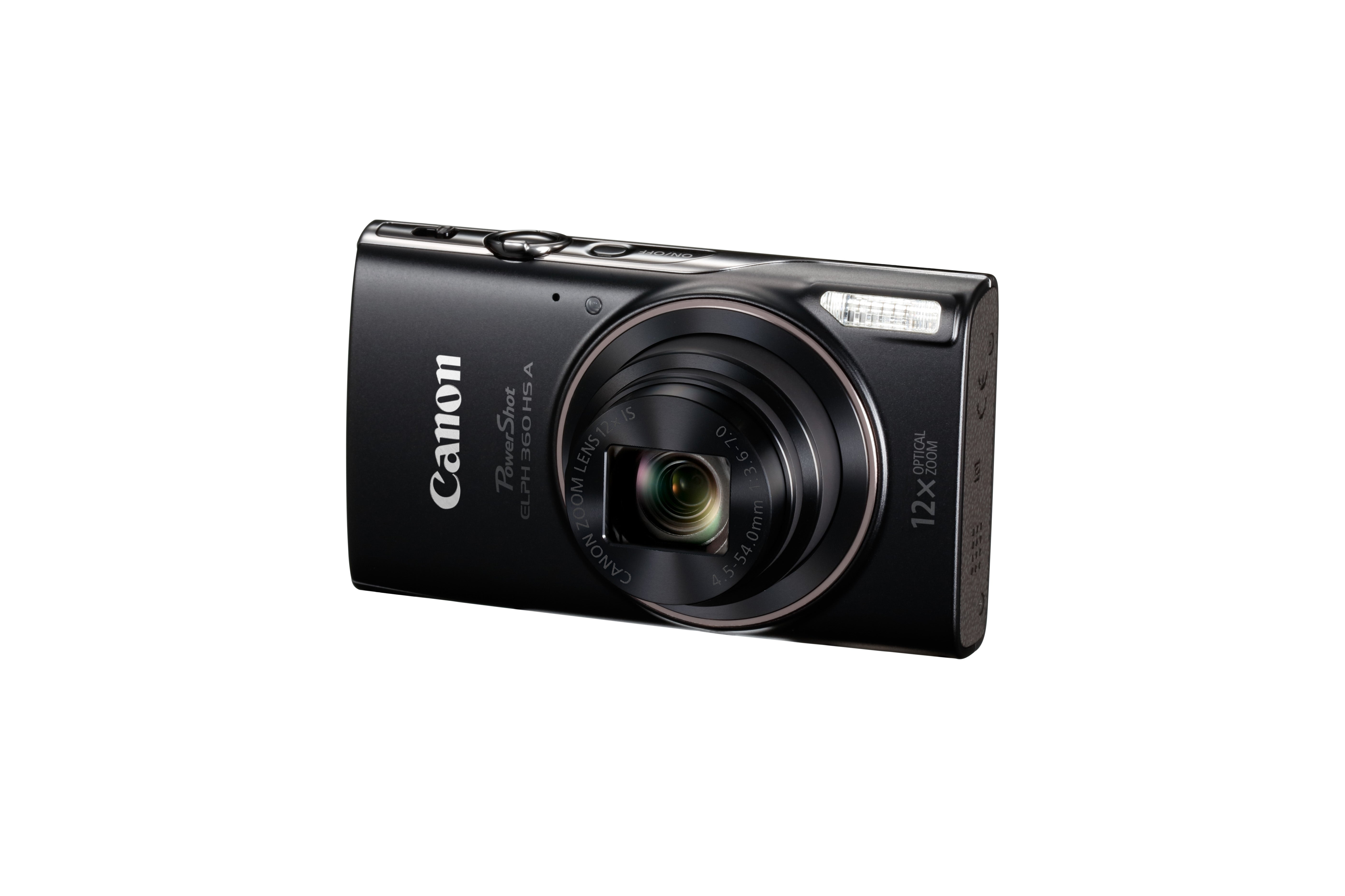 Canon PowerShot ELPH 360 HS A Digital Camera (Black) – Nelson