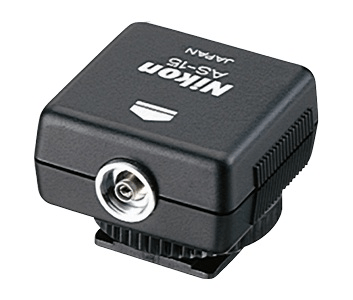 Shop Nikon AS-15 Sync Terminal Adapter (Hot Shoe to PC) by Nikon at Nelson Photo & Video