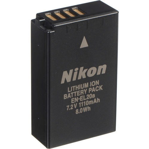 Shop Nikon EN-EL20a Rechargeable Lithium-Ion Battery Pack (7.2V, 1110mAh) by Nikon at Nelson Photo & Video