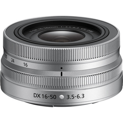 Shop Nikon NIKKOR Z DX 16-50mm f/3.5-6.3 VR Lens (Silver) by Nikon at Nelson Photo & Video