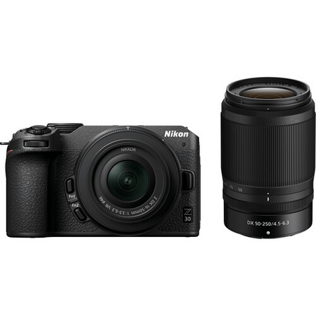 Shop Nikon Z30 Mirrorless Camera with 16-50mm and 50-250mm Lenses by Nikon at Nelson Photo & Video