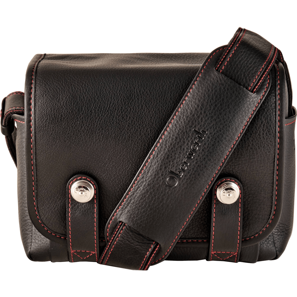 Shop Oberwerth Louis Camera Bag for Leica M11 (Black/Red Stitching) by Oberwerth at Nelson Photo & Video