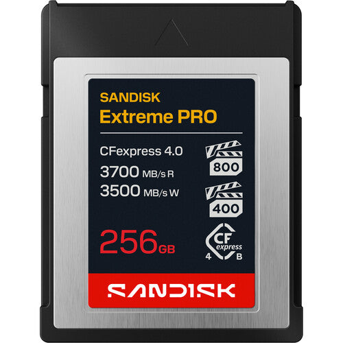 SANDISK 256GB Extreme PRO CFexpress 4.0 Type B Memory Card
