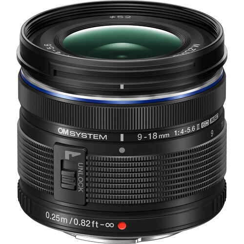 OM SYSTEM M.Zuiko Digital ED 9-18mm f/4-5.6 II Lens (Micro Four 