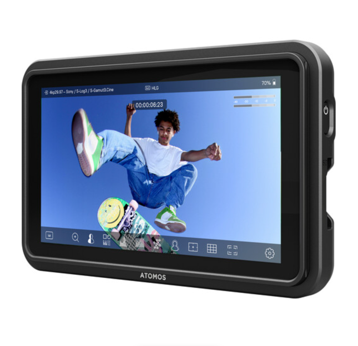 Atomos Rechtwinkliges Micro-HDMI-Spiralkabel, 30–45 Cm – Für Kameras & Recorder