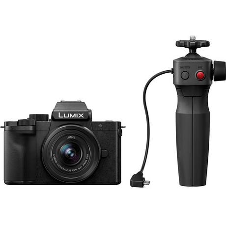 Shop Panasonic Lumix DC-G100 Mirrorless Digital Camera with 12-32mm Lens and Tripod Grip Kit by Panasonic at Nelson Photo & Video