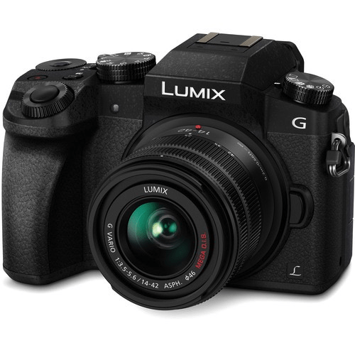 Panasonic Lumix DMC-G7 Mirrorless Micro Four Thirds Digital Camera with 14-42mm Lens (Black) - Nelson Photo & Video